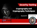 Security Testing Basics - Cryptography and different Techniques