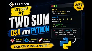 LeetCode Two Sum DSA with Python Easy Problem