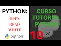 PYTHON TUTORIAL COURSE - 10 Text files in Python OPEN ENGLISH