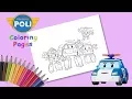Robocar Poli Coloring Pages How to Draw Robocar Poli and his friends