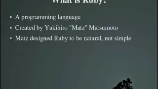Programming With Ruby Episode 1 Introduction