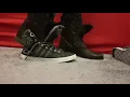 Steve Madden Troopa Combat boots had a fight with some Adidas Sneakers