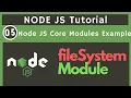 05 Node JS with Core Modules Example Node JS Complete Tutorial UiBrains NAVEEN SAGGAM