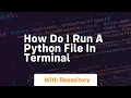 how do i run a python file in terminal