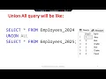 SQL SET Operations in MS SQL Server UNION UNION ALL INTERSECT EXCEPT in tamil