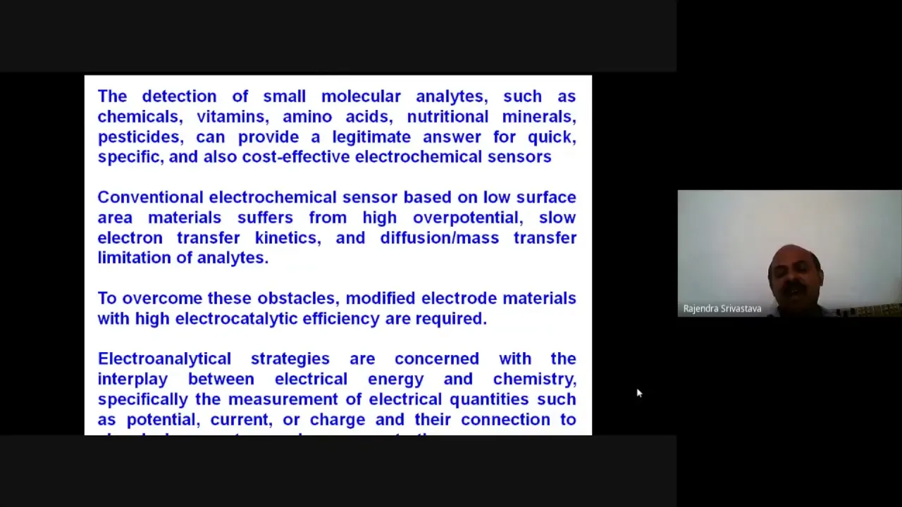 Electrochemical Sensor Platform based on Nanostructure Metal Oxides and by Dr Rajendra Srivastava