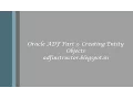 Oracle ADF Part 3 - Creating Entity Objects