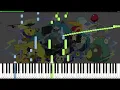 稲葉曇【電気予報/MIDIピアノ】 inabakumori Denki yohou Hatsune Miku 初音ミク/Piano cover (synthesia)