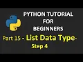Part 15 - List Data Type