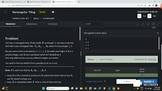 Rectangular Tiling codechef solution