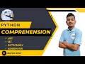 python comprehension in hindi python list comprehension set dictionary tuple comprehension