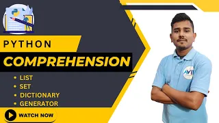 python comprehension in hindi python list comprehension set dictionary tuple comprehension