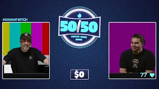 50/50 TWITCH GAMESHOW COM YODISTA CALOTEIRO
