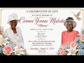 Thanksgiving Service for the Life of Mother Carmen Yvonne Malcolm Sat Aug 8 2026 10AM