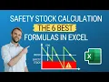 6 Best Safety Stock Formulas Calculation Examples in Excel Full TUTORIAL