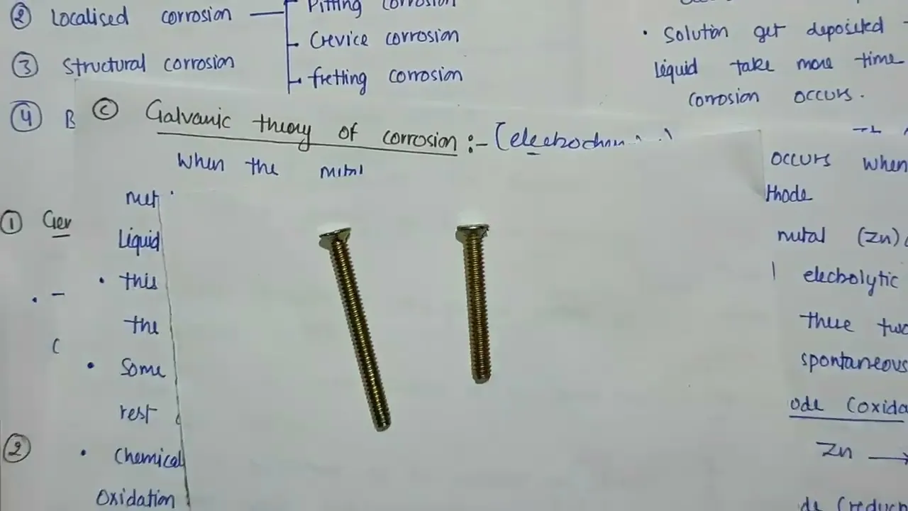 corrosion | theories of corrosion | types of corrosion | prevention of corrosion | P-2, U-5 | P.E.