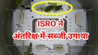 ISRO ने अंतरिक्ष में सब्जी उगाया || ISRO shares timelapse video of leavesemerging in space #Isro