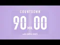 90 Minute Countdown Timer Flip Clock with Bell Alerts