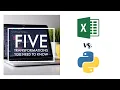 Excel vs Python with Pandas - 5 Transformations You Need to Know Python Tutorial