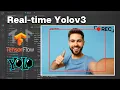 Real-time Yolov3 Object Detection for Webcam and using Tensorflow