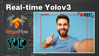 Real-time Yolov3 Object Detection for Webcam and using Tensorflow