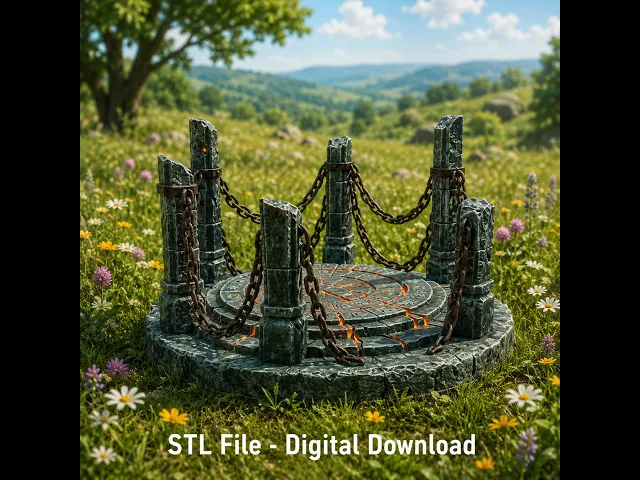 Ancient Chain Portal STL File for 3D Print video thumbnail