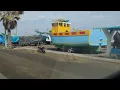 Pisco Peru Police Ride back to port Paracas - Pisco Peru