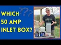 Comparison of Three 50 amp Generator Inlet Boxes Reliance GE