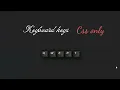 Neumorphic keyboard keys css only css tutorial