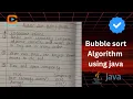 Bubble Sort Algorithm Using Java Java Tutorial DSA With Java Bubble Sort Explained