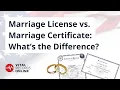 Marriage License vs Marriage Certificate What s the Difference Vital Records Online