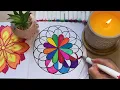 Coloring My Mandala Until It Feels Complete A Calming Mindful Coloring Session