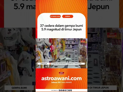 37 cedera dalam gempa bumi 5.9 magnitud di timur Jepun