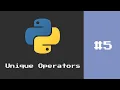 Python for beginners Unique Arithmetic Operators