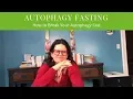 AUTOPHAGY FASTING - How to Break Your Autophagy Fast