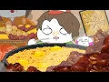 Download Lagu 돼식가 가문의 수련 먹방!(가마솥라면, 구황작물, 통족발)/ A mukbang of a family of big eaters! Animation ASMR