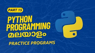 Part 15 Practice Problems Python Programming Tutorial Series in Malayalam