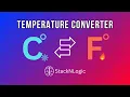 Temperature Converter in HTML CSS JavaScript Beginner Project