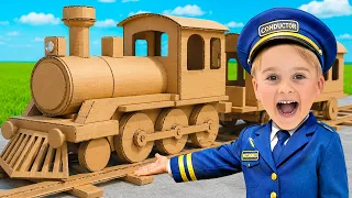 Tantangan Kereta Kardus NYATA untuk anak-anak!