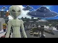 SECRET ALIENS INFILTRATE CAMP PLANE BATTLE - Tiny Town VR Gameplay