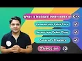 12 Multiple Inheritance in C Object Oriented Programming VaibhavSir Hindi