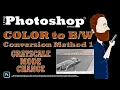 Black and White Conversion in Photoshop with Grayscale Mode Change Method 1