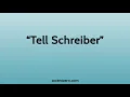 Pronounce Tell Schreiber - South Korean accent vs native U S