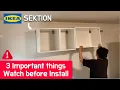IKEA SEKTION wall cabinet suspension rail installation assembly guide