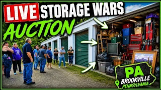 LIVE Storage Wars Auction Near Brookville Pa With 20 Abandoned Storage Units