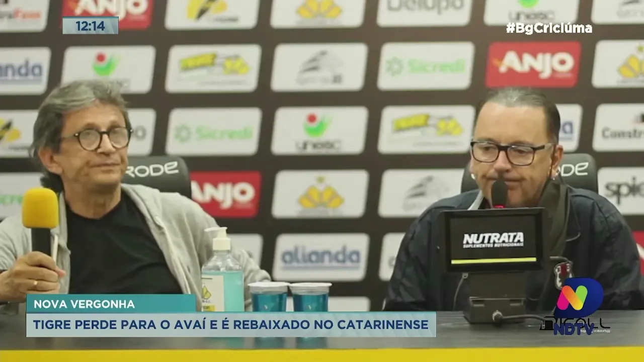 Criciúma sofre derrota diante do Avaí e é rebaixado à série B do Campeonato Catarinense