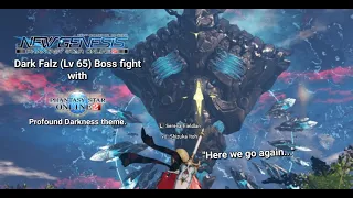phantasy star online 2 new genesis dark falz lv 65 boss fight with profound darkness theme