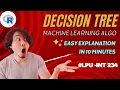 Decision Tree Algorithm Explained Machine Learning Tutorial for Beginners with Examples