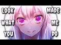 [nightcore] Look What You Made Me Do (rock cover) (lyrics)