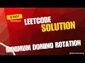 LeetCode Daily 1007 Minimum Domino Rotations for Equal Row Java Solution MannSeCoding